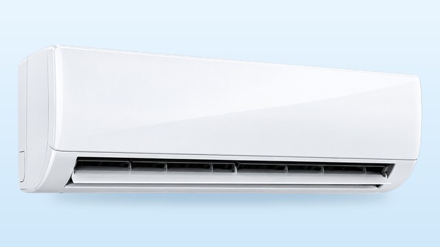 Split AC with wall-mounted indoor unit